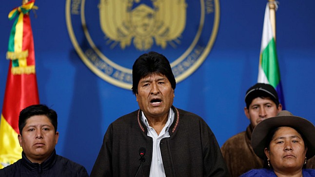 أول دولة تعرض اللجوء على رئيس بوليفيا بعد إعلان الانقلاب عليه