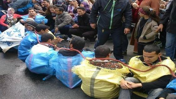 المكفوفون المعطلون يطلبون اللجوء خارج المغرب