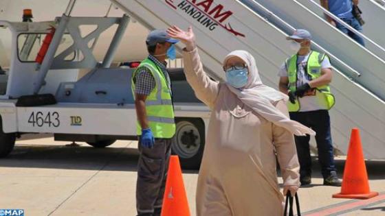 وصول 318 مواطنا مغربيا عائد من إسبانيا إلى مطار وجدة أنكاد